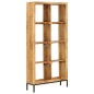 vidaXL Estantería madera maciza de mango 80x25x175 cm
