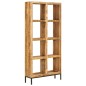 vidaXL Estantería madera maciza de mango 80x25x175 cm