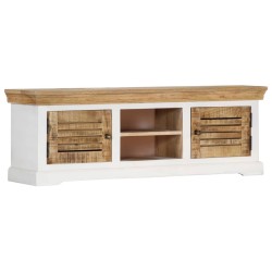 vidaXL Mueble para TV de madera maciza de mango 118x30x40 cm