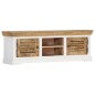 vidaXL Mueble para TV de madera maciza de mango 118x30x40 cm vidaXL Mueble para TV de madera maciza de mango 118x30x40 cm