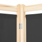 vidaXL Biombo divisor de 6 paneles de tela gris 240x170x4 cm vidaXL Biombo divisor de 6 paneles de tela gris 240x170x4 cm