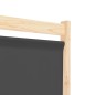 vidaXL Biombo divisor de 6 paneles de tela gris 240x170x4 cm vidaXL Biombo divisor de 6 paneles de tela gris 240x170x4 cm