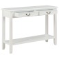 vidaXL Mesa consola de madera blanco 110x35x80 cm vidaXL Mesa consola de madera blanco 110x35x80 cm