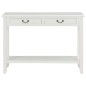 vidaXL Mesa consola de madera blanco 110x35x80 cm vidaXL Mesa consola de madera blanco 110x35x80 cm