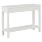 vidaXL Mesa consola de madera blanco 110x35x80 cm vidaXL Mesa consola de madera blanco 110x35x80 cm