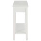 vidaXL Mesa consola de madera blanco 110x35x80 cm vidaXL Mesa consola de madera blanco 110x35x80 cm