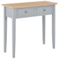 vidaXL Mesa consola tocador de madera gris 79x30x74 cm vidaXL Mesa consola tocador de madera gris 79x30x74 cm