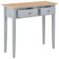 vidaXL Mesa consola tocador de madera gris 79x30x74 cm vidaXL Mesa consola tocador de madera gris 79x30x74 cm