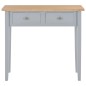 vidaXL Mesa consola tocador de madera gris 79x30x74 cm vidaXL Mesa consola tocador de madera gris 79x30x74 cm