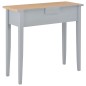 vidaXL Mesa consola tocador de madera gris 79x30x74 cm vidaXL Mesa consola tocador de madera gris 79x30x74 cm