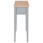 vidaXL Mesa consola tocador de madera gris 79x30x74 cm vidaXL Mesa consola tocador de madera gris 79x30x74 cm