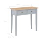 vidaXL Mesa consola tocador de madera gris 79x30x74 cm vidaXL Mesa consola tocador de madera gris 79x30x74 cm