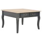 vidaXL Mesa de centro de madera negra 80x80x50 cm vidaXL Mesa de centro de madera negra 80x80x50 cm