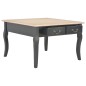 vidaXL Mesa de centro de madera negra 80x80x50 cm vidaXL Mesa de centro de madera negra 80x80x50 cm