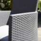 Allibert Silla de comedor de jardín 2 uds Iowa gris grafito Allibert Silla de comedor de jardín 2 uds Iowa gris grafito