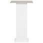 vidaXL Mesa alta de bar blanco y gris hormigón 60x60x110 cm vidaXL Mesa alta de bar blanco y gris hormigón 60x60x110 cm