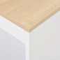 vidaXL Mesa alta de cocina con estantería blanca 110x50x103 cm vidaXL Mesa alta de cocina con estantería blanca 110x50x103 cm