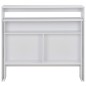 vidaXL Mesa de bar con 2 tableros blanca 130x40x120 cm vidaXL Mesa de bar con 2 tableros blanca 130x40x120 cm