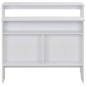 vidaXL Mesa de bar con 2 tableros blanca 130x40x120 cm vidaXL Mesa de bar con 2 tableros blanca 130x40x120 cm
