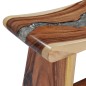 vidaXL Taburete de madera maciza de Saman y polirresina vidaXL Taburete de madera maciza de Saman y polirresina