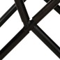 vidaXL Silla Butterfly mariposa de cuero auténtico marrón y lona vidaXL Silla Butterfly mariposa de cuero auténtico marrón y lona
