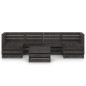 vidaXL Set de muebles de jardín 7 pzas madera de pino impregnada gris vidaXL Set de muebles de jardín 7 pzas madera de pino impregnada gris