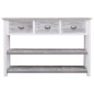 vidaXL Aparador de madera gris envejecido 115x30x76 cm vidaXL Aparador de madera gris envejecido 115x30x76 cm