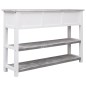 vidaXL Aparador de madera gris envejecido 115x30x76 cm vidaXL Aparador de madera gris envejecido 115x30x76 cm