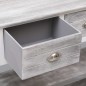 vidaXL Aparador de madera gris envejecido 115x30x76 cm vidaXL Aparador de madera gris envejecido 115x30x76 cm
