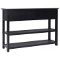 vidaXL Aparador de madera negro 115x30x76 cm vidaXL Aparador de madera negro 115x30x76 cm