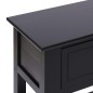 vidaXL Aparador de madera negro 115x30x76 cm vidaXL Aparador de madera negro 115x30x76 cm