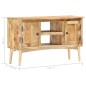 vidaXL Aparador de madera maciza de mango 100x35x60 cm vidaXL Aparador de madera maciza de mango 100x35x60 cm