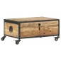 vidaXL Mesa de centro de madera maciza de mango 70x50x33 cm vidaXL Mesa de centro de madera maciza de mango 70x50x33 cm