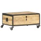 vidaXL Mesa de centro de madera maciza de mango 70x50x33 cm vidaXL Mesa de centro de madera maciza de mango 70x50x33 cm
