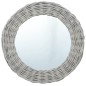vidaXL Espejo de mimbre 80 cm vidaXL Espejo de mimbre 80 cm