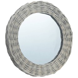 vidaXL Espejo de mimbre 80 cm