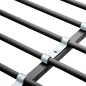 vidaXL Estructura de litera con mesa de metal gris 90x200 cm vidaXL Estructura de litera con mesa de metal gris 90x200 cm