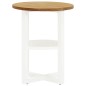vidaXL Mesita auxiliar de madera de roble maciza 40x50 cm vidaXL Mesita auxiliar de madera de roble maciza 40x50 cm