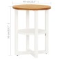 vidaXL Mesita auxiliar de madera de roble maciza 40x50 cm vidaXL Mesita auxiliar de madera de roble maciza 40x50 cm