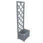 vidaXL Jardinera enrejada madera maciza de abeto 40x30x135 cm vidaXL Jardinera enrejada madera maciza de abeto 40x30x135 cm