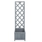 vidaXL Jardinera enrejada madera maciza de abeto 40x30x135 cm vidaXL Jardinera enrejada madera maciza de abeto 40x30x135 cm