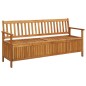 vidaXL Banco de almacenaje de jardín madera maciza acacia 170 cm vidaXL Banco de almacenaje de jardín madera maciza acacia 170 cm