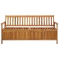 vidaXL Banco de almacenaje de jardín madera maciza acacia 170 cm vidaXL Banco de almacenaje de jardín madera maciza acacia 170 cm