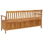 vidaXL Banco de almacenaje de jardín madera maciza acacia 170 cm vidaXL Banco de almacenaje de jardín madera maciza acacia 170 cm