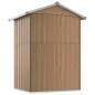 vidaXL Cobertizo de jardín acero galvanizado marrón 126x97,5x177 cm vidaXL Cobertizo de jardín acero galvanizado marrón 126x97,5x177 cm