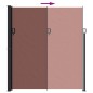 vidaXL Toldo lateral retráctil para patio marrón 220x600 cm vidaXL Toldo lateral retráctil para patio marrón 220x600 cm