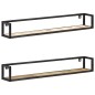 vidaXL Estantes de pared 2 unidades 120 cm madera maciza reciclada vidaXL Estantes de pared 2 unidades 120 cm madera maciza reciclada