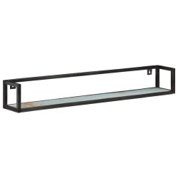 vidaXL Estantes de pared 2 unidades 120 cm madera maciza reciclada