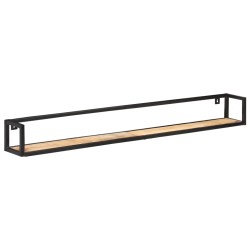 vidaXL Estantes de pared 2 unidades 160 cm madera de mango rugosa