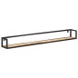 vidaXL Estantes de pared 2 unidades 160 cm madera de mango rugosa
